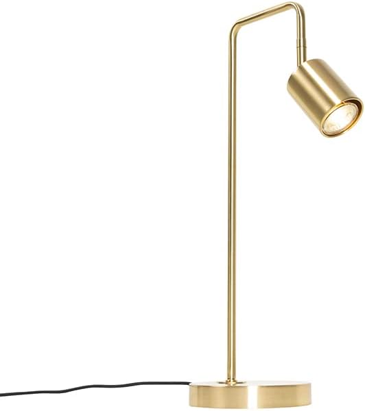 Qazqa java - Lampe de table - 1 lumière - L 15 cm - Doré/Laiton ...