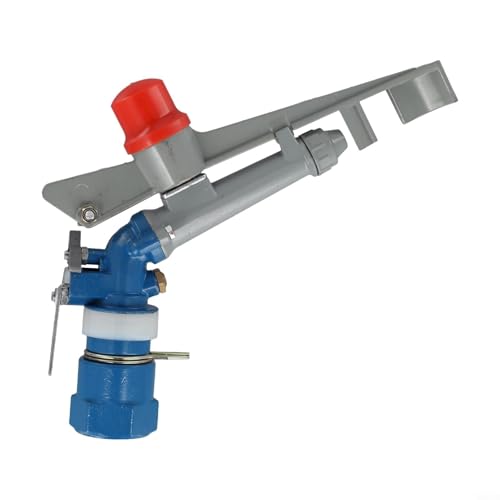 Aspersor profesional ajustable de 360 ° de 1 pulgada, dispositivo de pulverización de riego de aleación de zinc, para riego de áreas grandes, césped agrícola ecologización urbana