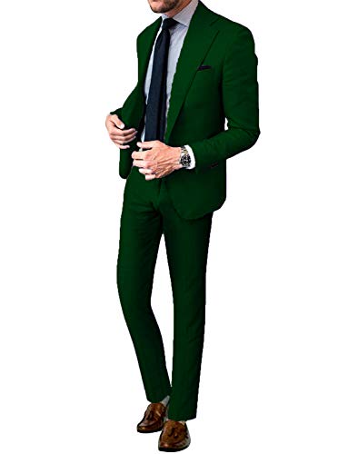 Image of Men's 2 Pieces Tuxedos Notch Lapel Suit(Jacket + Pants)