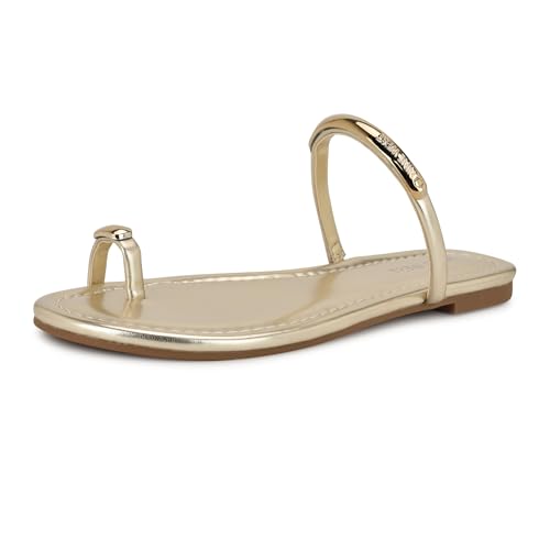 Nine West Balon3-Platino/Metallic Cationic Shee Sandal Size 7.5 by Nine West - Used condition - CA$73.47