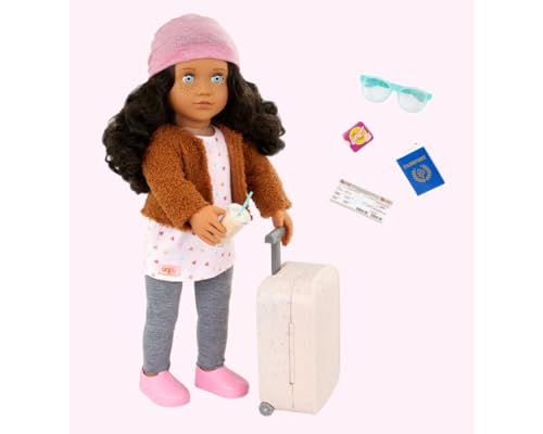 Muñeca viajera Our Generation Lisandra de 18 pulgadas miniatura 5