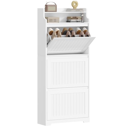 Hzuaneri Schuhschrank, Schuhregal Schuhkipper Schmal...
