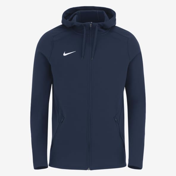 Nike Youth Nike Training Full Zip Hoodie - Obsidian Sweatshirt Unisex - Bambini e Ragazzi (Pacco da 1)