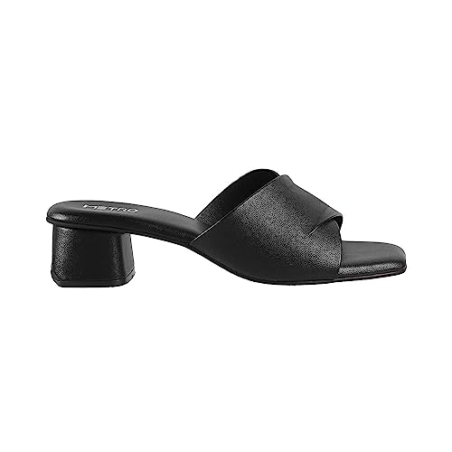 Image of Metro Women's Faux Leather Formal Block Heel Fashion Sandals