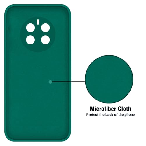 Image of LIRAMARK Silicone Soft Back Cover Case with Micro-Fibre Cloth On Inner Side for Realme Narzo 70 | Narzo 70 Pro 5G| Realme 12 Plus 5G| Realme P1 5G (Green)