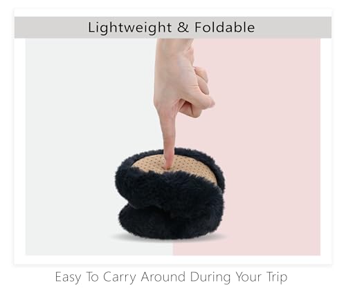 DICUIRD Ballerina House Slippers for Women, Anti-Skid Comfy Warm Ballet Style Slippers4