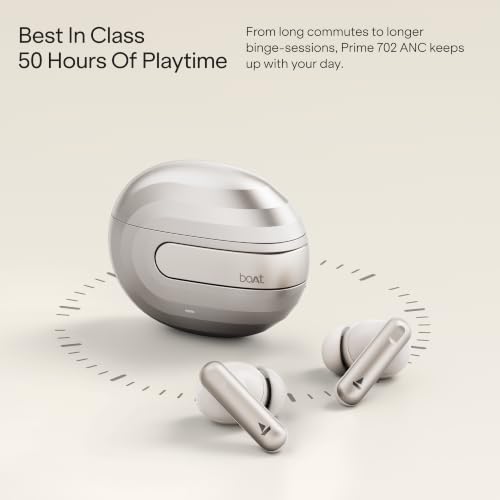 Image of boAt Airdopes Prime 702 ANC Wireless Earphone (Gold)