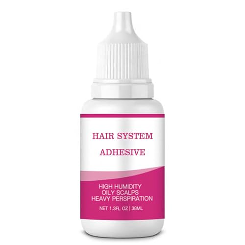 Lace Wig Glue Lace Front, Strong Hold Invisible Bonding Adhesive Hair Glue for Wigs, Waterproof Latex-Free and Oil-Resistant Adhesive (38ML)