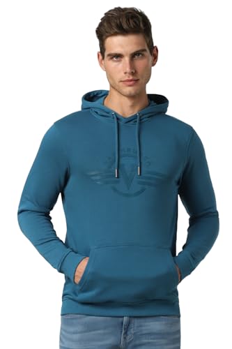 Image of Van Heusen Men Polycotton Hooded Neck Sweatshirt