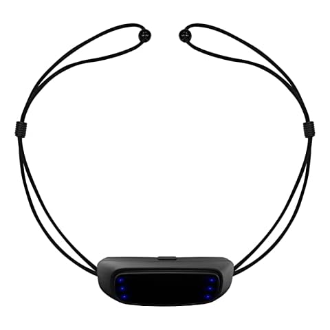Smart Anti Snoring Device Portable EMS Pulse Noise Reduction Muscle Stimulator USB Rechargeable Anti Snore Ring Stop Snoring Devices Natural Sleep Aid Black Cover