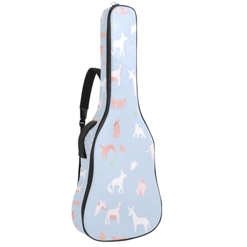 Sac pour guitare imperméable de 104,7 cm multicolore avec grand compartiment