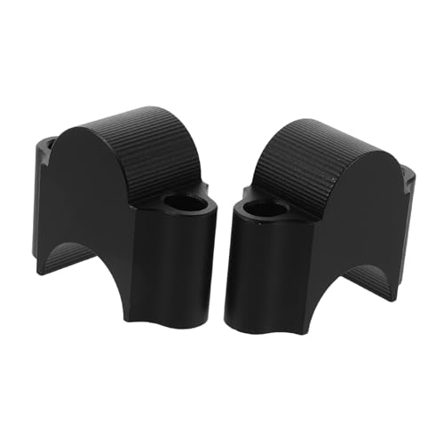 Rehausseur de guidon 28 mm noir en alliage d'aluminium Magiclulu pour moto