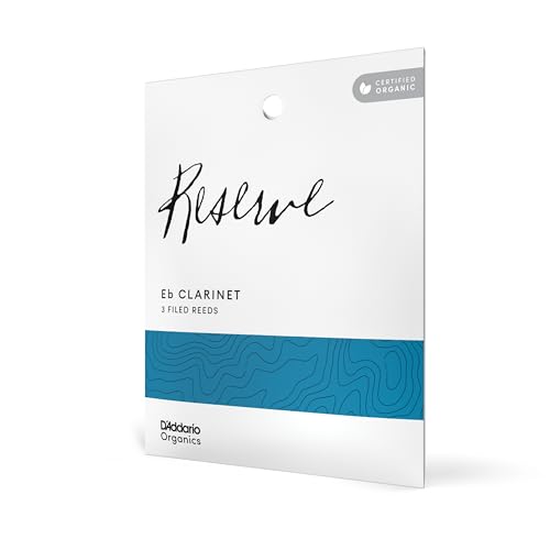 Anches clarinette mi bémol D'Addario Organic Reserve 3.5 en pack de 3 étuis individuels