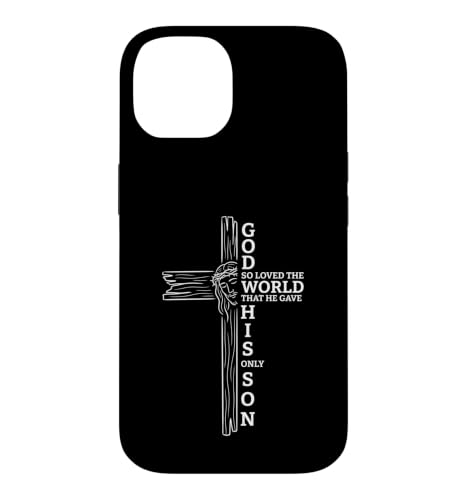 God Loved The World �����̌��t �C�G�X�̊� �\���� �O���t�B�b�N �X�}�z�P�[�X iPhone 14 �p