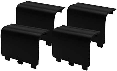 KELIFANG Replacement Battery Cover Door Compatible with Xbox One, One S, One X Controller, Battery Back Shell Repair Part Compatible with Xbox Wireless Controller (4 Pack, Black)