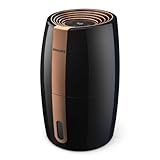 Philips Humidifier 2000 Series - Natural and Hygienic Humidification by Nano-Large Water Molecules, Black/Copper (HU2718/10)