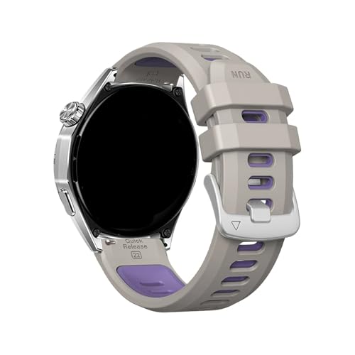 [LOKLNEYK] 22mm �N�C�b�N�����[�X �c�[�g�� �V���R�� �X�|�[�c�o���h�ɓK������Huawei Watch GT 6 Pro 46MM/GT5 GT4 Watch5 3 Pro �Ή�(Sand Purple)