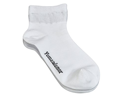 Yomandamor Men's 6 Pairs Combed Cotton Diabetic Ankle Socks with Seamless Toe and Non-Binding Top