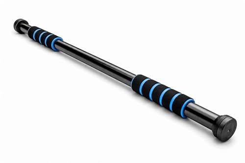 Image of Pull Up Bar for Home Workout | Ultra-Secure 200 KG Capacity | 360 Dual Lock Doorway Chin Up Bar | Adjustable 62 -100 CM | Superior Grip Handles | Height Increase Bar for Men, Women & Kids (Blue)