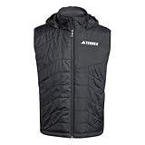 adidas Men's Terrex Multi CLIMAWARM Insulated Hooded Vest, Black, XL