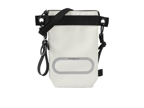 Sac crossover vertical Hedgren Otu gris anti-RFID pour homme et femme