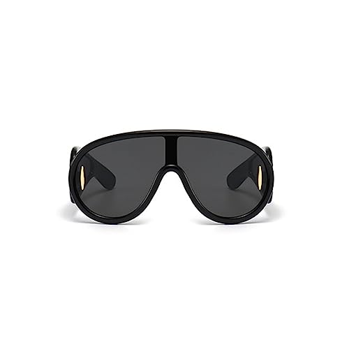 Image of Oversized One Piece Sunglasses Women Men fashion Siamese Lenses Retro Design