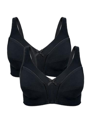 Image of Bestform Women's Comfortable Wireless Cotton Bra with Unlined Seamed Cups 5006825