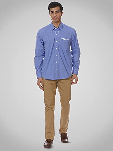 Image of SHIRT THEORY Check Cotton Full Sleeves Casual Shirt for Men II Solid Premium Cotton Shirt II Stylish Shirt for Men II Men Casual Shirt II