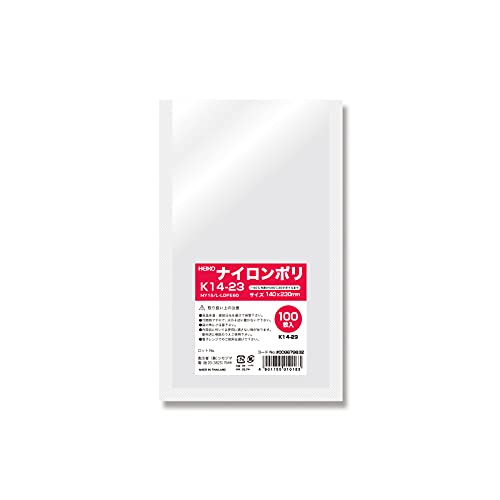 Amazon.co.jp: シモジマ (ヘイコー) ポリ袋 ナイロンポリ K14-23 100枚