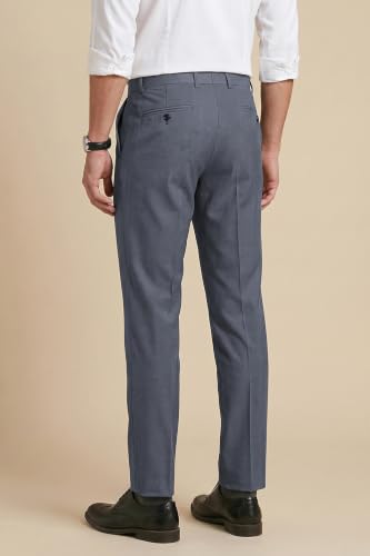 Image of Peter England Men Mid Rise Neo-Slim Formal Trouser