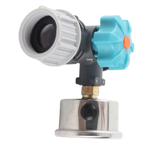 Akozon Válvula Reguladora de Agua Ajustable G3 de 4 Pulgadas con Manómetro, Controlador de Presión, Manómetro Regulador, Controlador de Riego de Jardín de Invernadero
