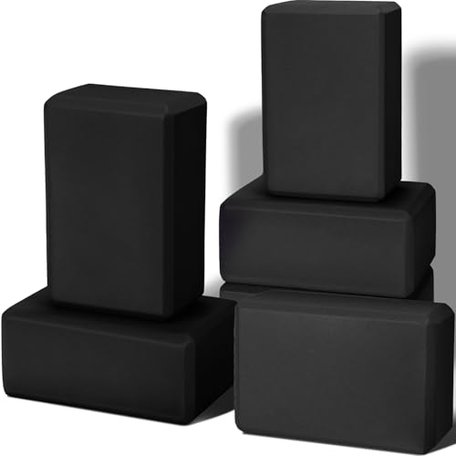 Image of Wettarn 6 Pack EVA Yoga Blocks Bulk, Non Slip Pilates Brick