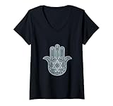 Photo Gallery donna high tech hamsa fatima stella di david jewish charm pendente maglietta con collo a v Photo Gallery donna high tech hamsa fatima stella di david jewish charm pendente maglietta con collo a v