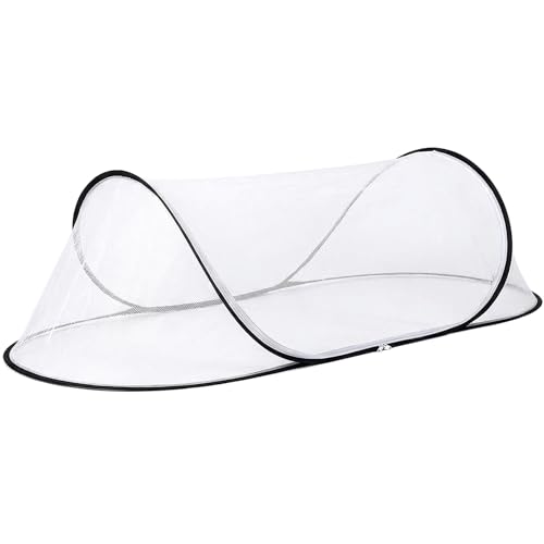 Portable Mosquito Net Tent | Pop-Up Design, High-Density Mesh for Outdoor/Summer Camps with Storage Bay, Fits Twin Bed | Oversized 79" L x 31" W x 22" H