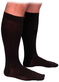 860 Select Comfort Series 20-30 mmHg Men's Closed Toe Knee High Sock Size: L1, Color: Black 99