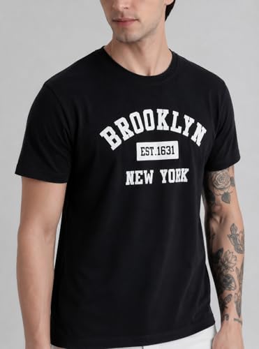 Image of ENDEAVOUR WEAR Men's Printed T-Shirt Combo Pack of 3 | Regular Fit Cotton Tshirts for Man