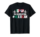 Half Mexican Half Puerto Rican Puerto Rico Flag Mexico T-Shirt
