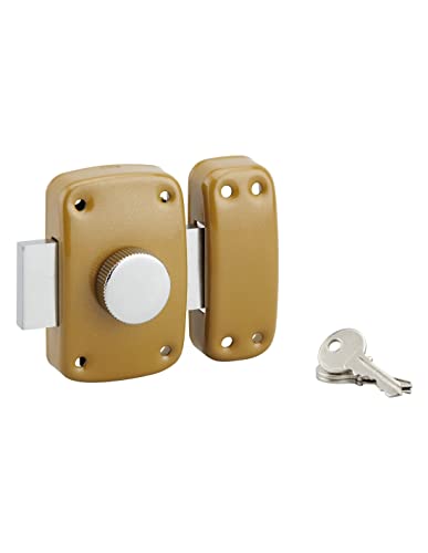 Serruprix 00909401 Verrou de porte 9401 à bouton et cylindre ø 23 x 45 mm 3 clés