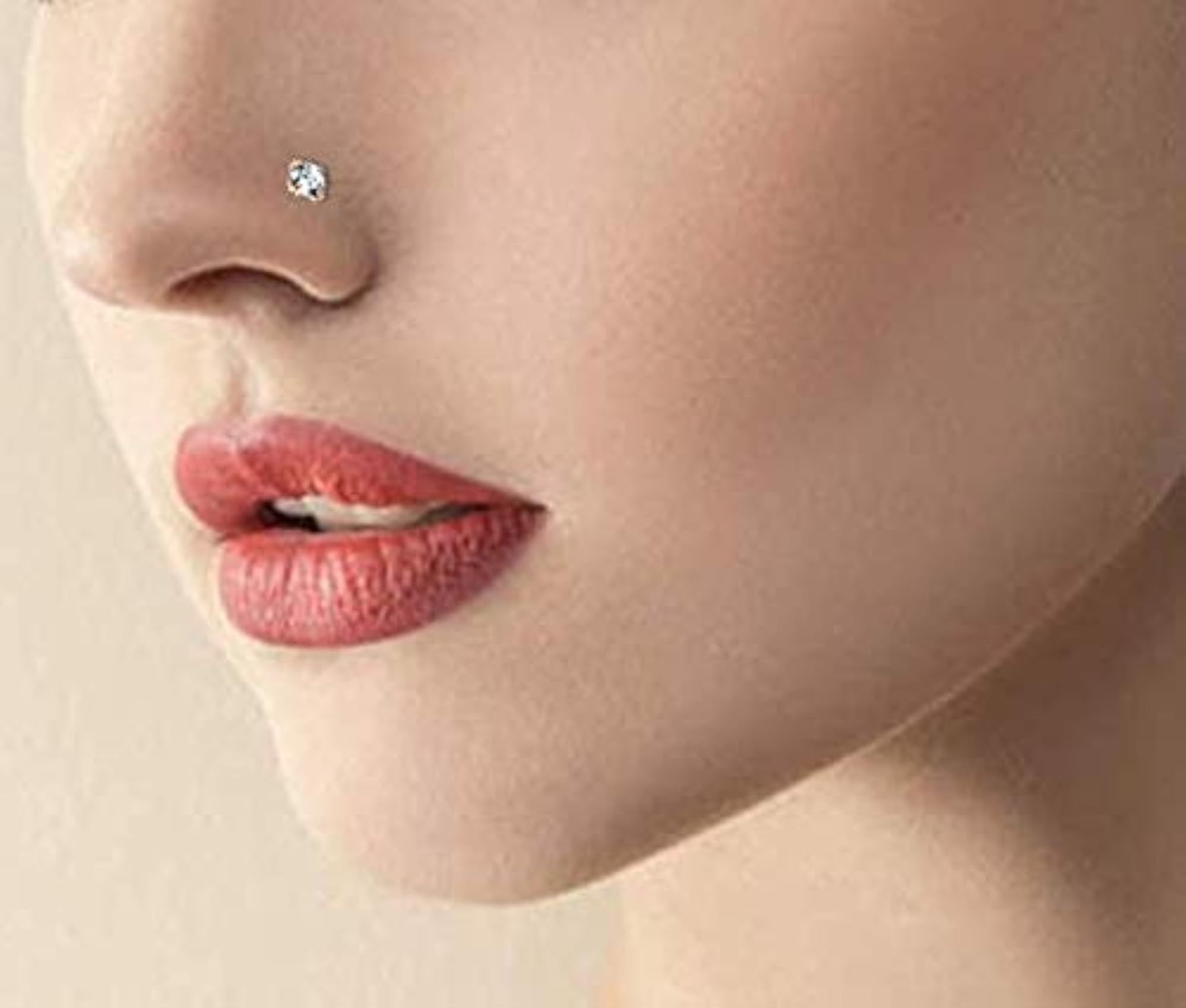 20G L-Shaped Nose Rings - Surgical Steel Hoops & Studs