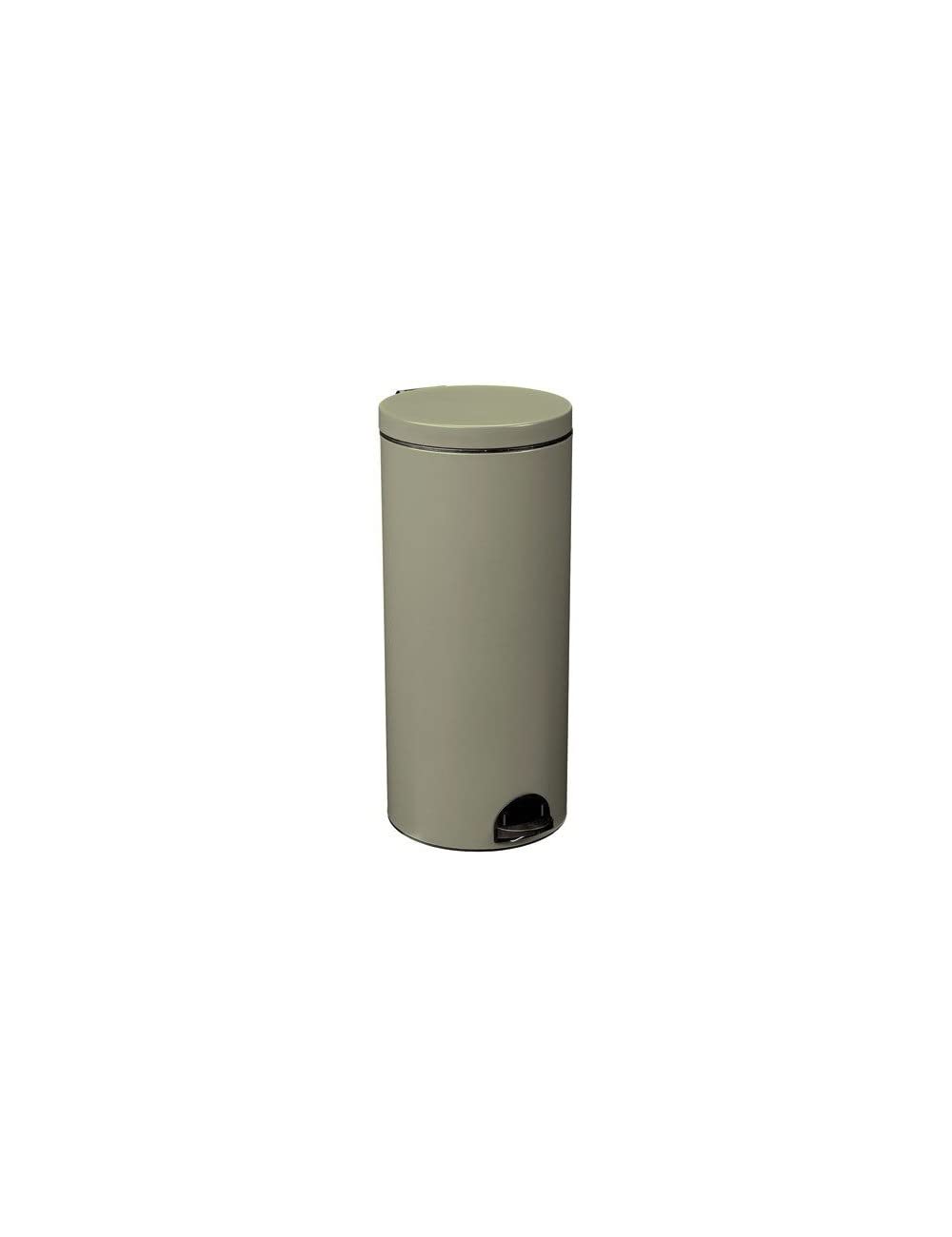 Poubelle Elora 30l Rossignol gris vert pour tri et dechets de cuisine