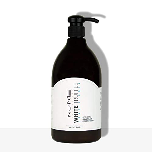 NuMe Hydrating Anti-frizz Paraben free Conditioner for Dry Hair - White Truffle, Black Orchid, Jasmine and Evening Primrose - Family Size, 32 oz