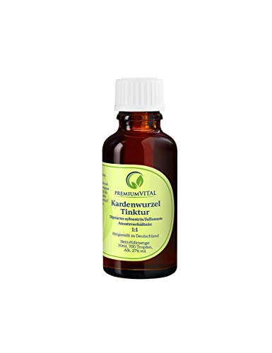 Kardenwurzel Tropfen - Wilde Karde Tinktur | Handgefertigt in Oberschwaben | Tinktur aus der Wurzel der Karde | 100% natürlich + vegan | Karden Tinktur im Ansatz 1:1 nach Wolf Dieter Storl (30 ml) Cover