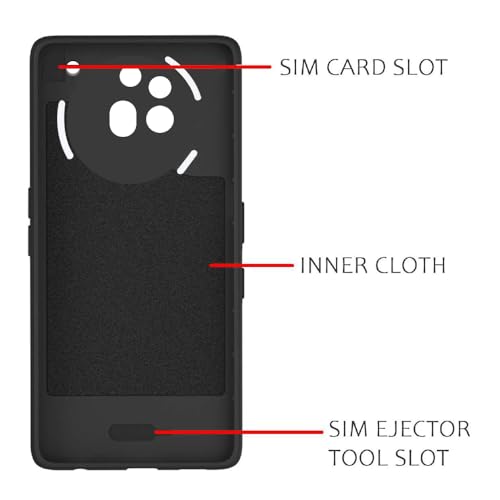 Image of Shockproof Case for Nothing Phone (3a) Pro 5G | Full Camera Protection | TPU Flexible Back Cover for Nothing Phone (3a) Pro 5G (Matte Black)