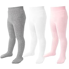 White, Grey, Pink, 3 Pack