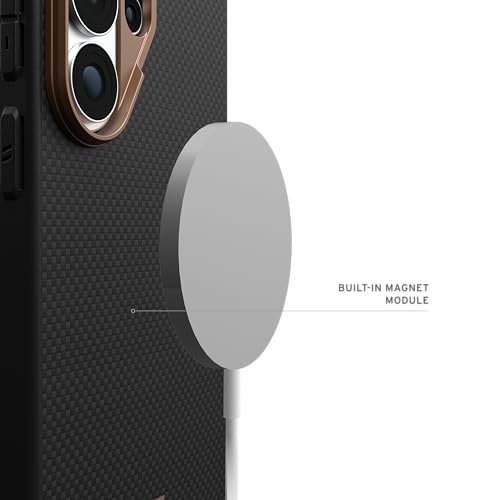 Image of Urban Armor Gear UAG Designed for Galaxy S26 Ultra 5G Case, Fibr Armr - Compatible with Magnetic Charging Rugged Military Drop Tested Anti-Slip Protective Cover - Black /Bronze