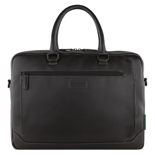 Mallette bugatti Clark darkbrown en cuir marron foncé pour ordinateur