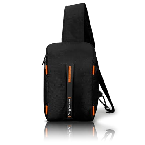 Image of uppercase Flux Sling Bag for Men & Women- Crossbody Sling Bag for Biking Travel, Outdoor Sports, Camping, Hiking | Waterproof Shoulder Bag with Adjustable Strap, Compartment and Zipper Pockets