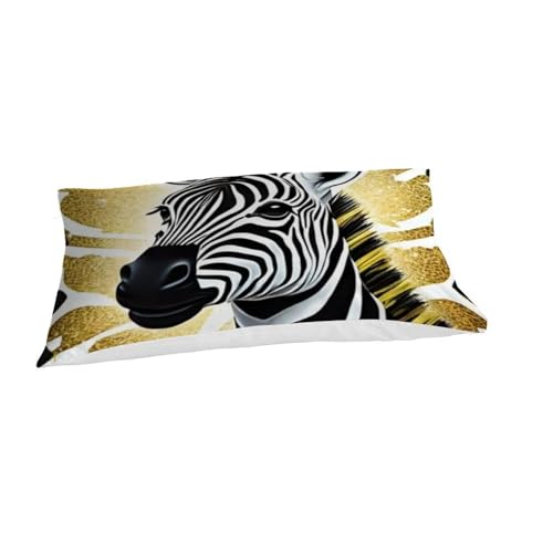 Housse de couette zèbre enfant en microfibre douce 135x200cm - 7