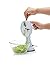 KitchenCraft Rotary Runner Bean Slicer 23cm with Suction Pad in Gift Box, Stainless Steel & plastic, White/Black