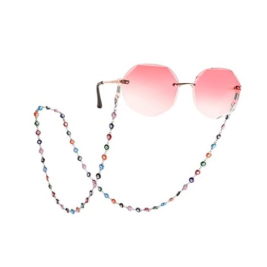 LIKGREAT Catena per occhiali da vista malocchio, catena per occhiali da lettura, cordino per occhiali da sole, cordino per occhiali da sole, per donne e ragazze, 273-s, 30.7 inches